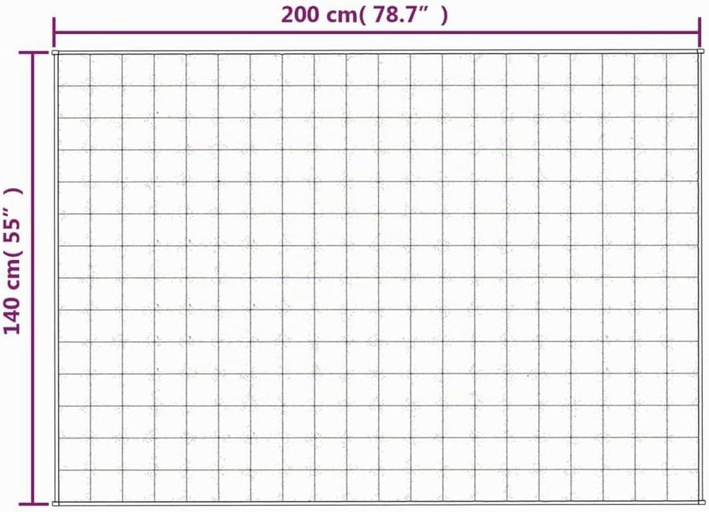 Couverture Lestée Crème Clair 140X200 Cm 6 Kg Tissu