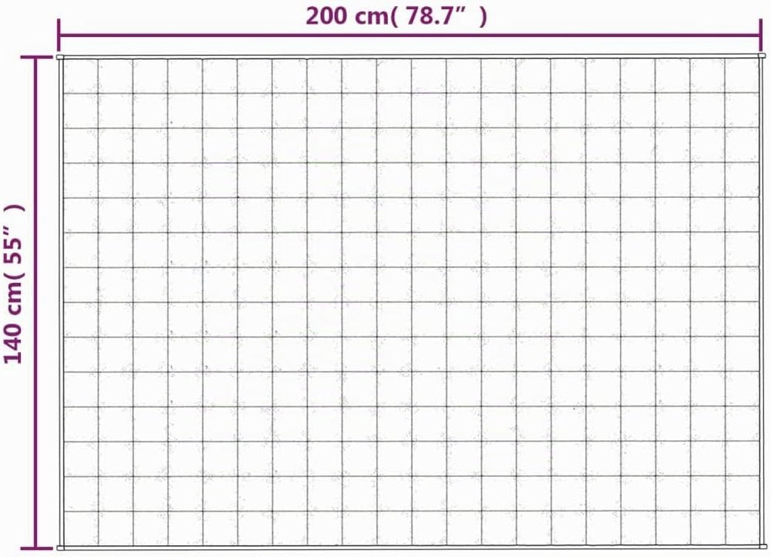 Couverture Lestée Crème Clair 140X200 Cm 6 Kg Tissu