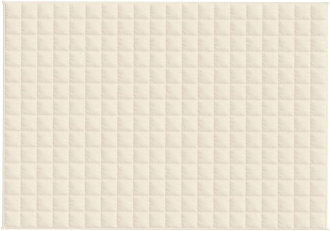 Couverture Lestée Crème Clair 140X200 Cm 6 Kg Tissu