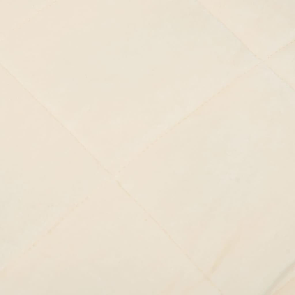 Couverture Lestée Crème Clair 140X200 Cm 6 Kg Tissu