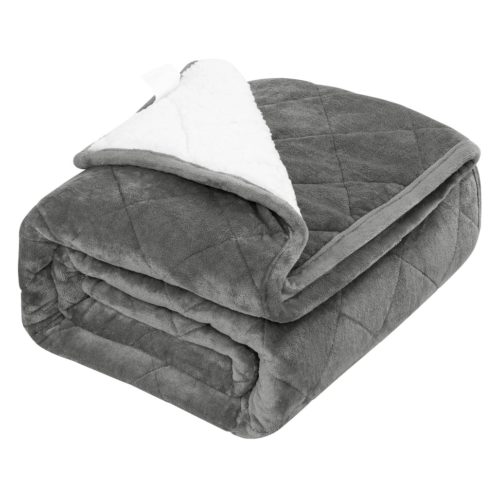 7/9/11Kg Therapeutic Weighted Blanket Double Sided Flannel Sherpa Fleece Blanket Stress Insomnia Anxiety for Adults